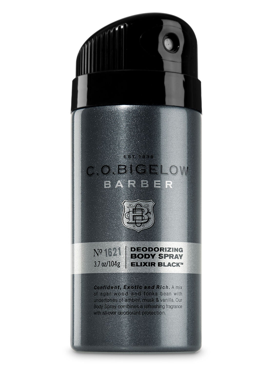 C.O. Bigelow Elixir Black Men's Deodorizing Body Spray - Bath And Body Works
