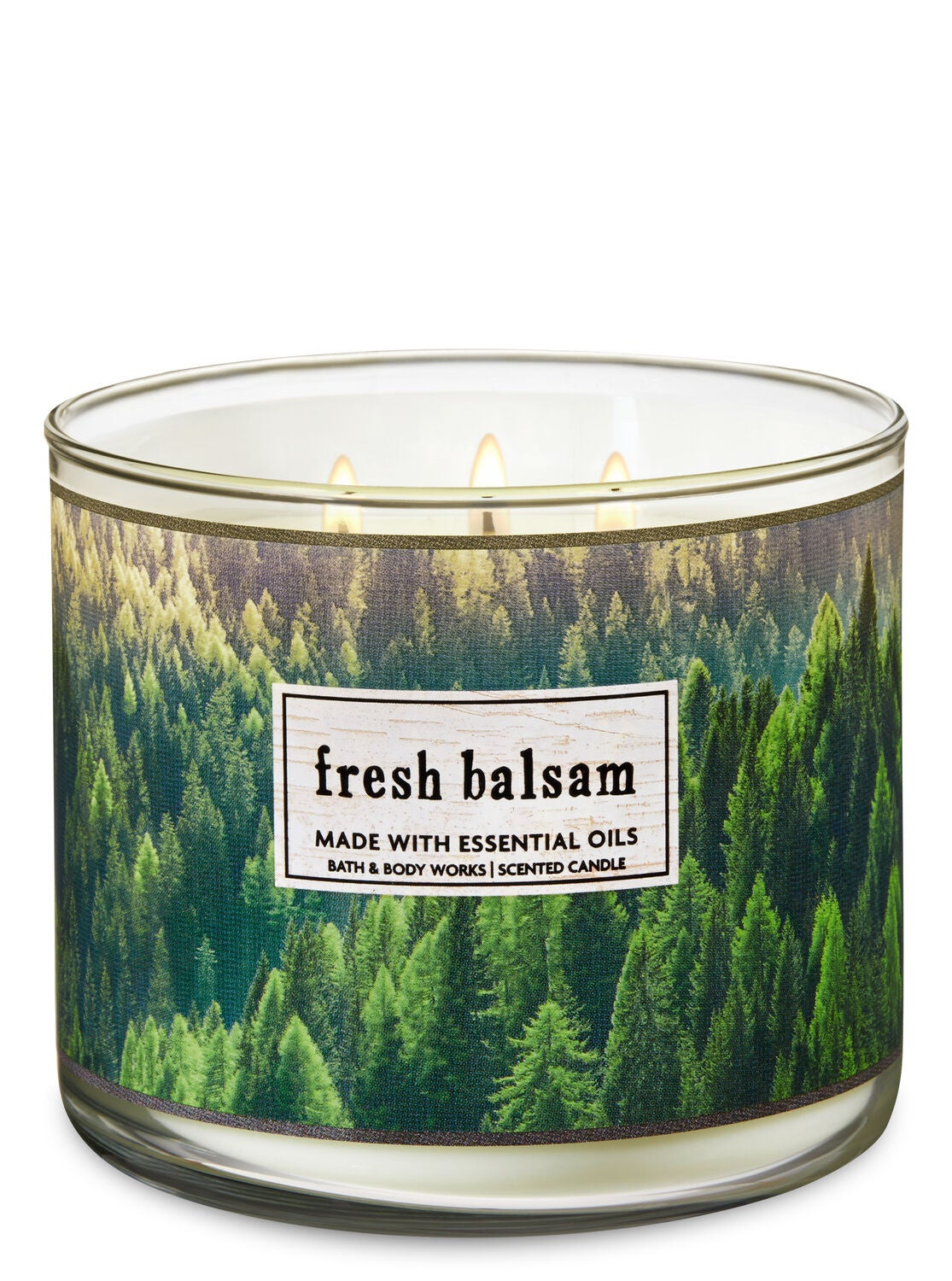  Fresh Balsam 3-Wick Candle - Bath And Body Works