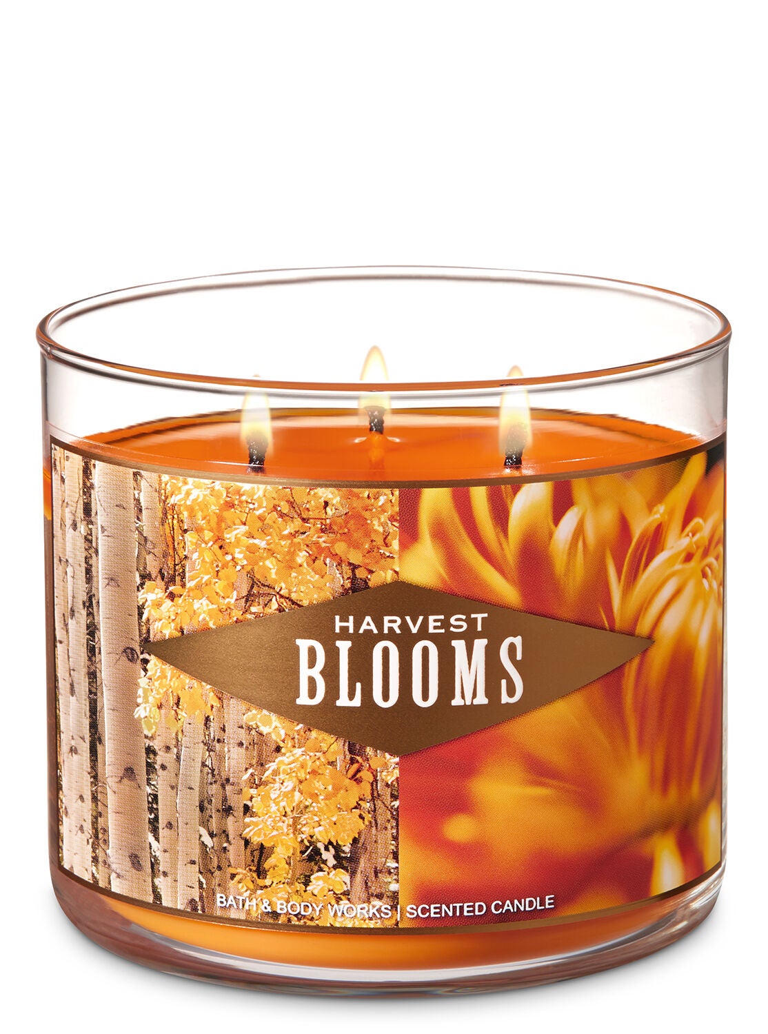 Harvest Blooms 3-Wick Candle - Bath And Body Works