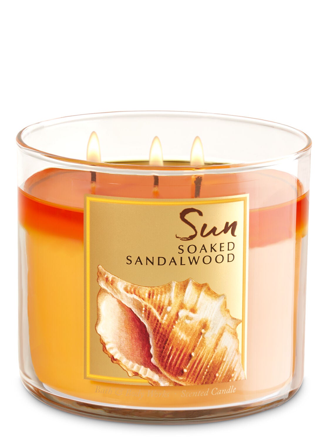 Sun Soaked Sandalwood 3-Wick Candle - Bath And Body Works