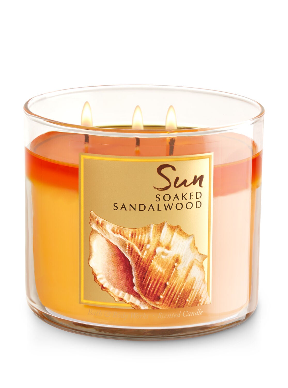 Sun Soaked Sandalwood 3-Wick Candle - Bath And Body Works
