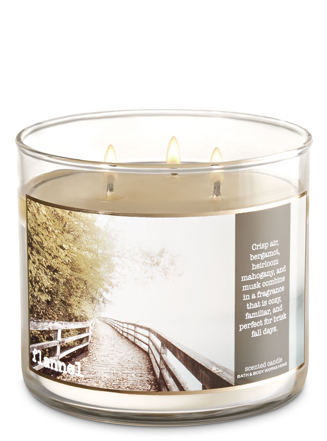 Flannel 3-Wick Candle - Bath And Body Works