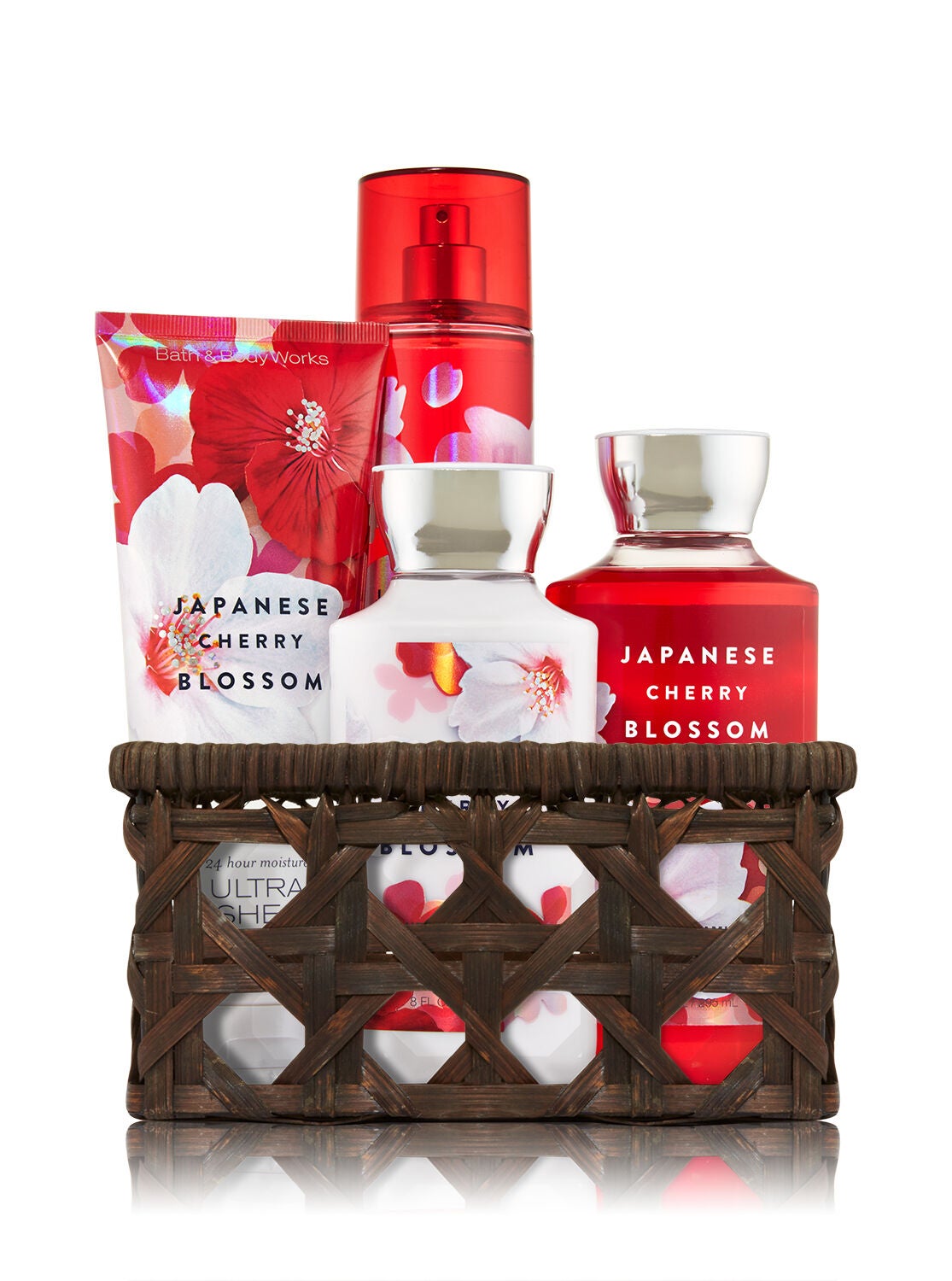 Japanese Cherry Blossom Basket of Favorites Gift Kit - Bath And Body Works