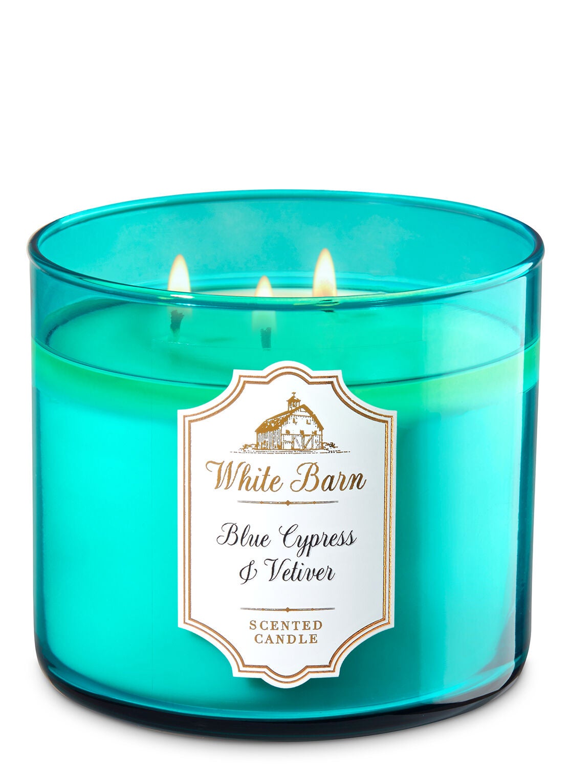 White Barn Blue Cypress & Vetiver 3-Wick Candle - Bath And Body Works