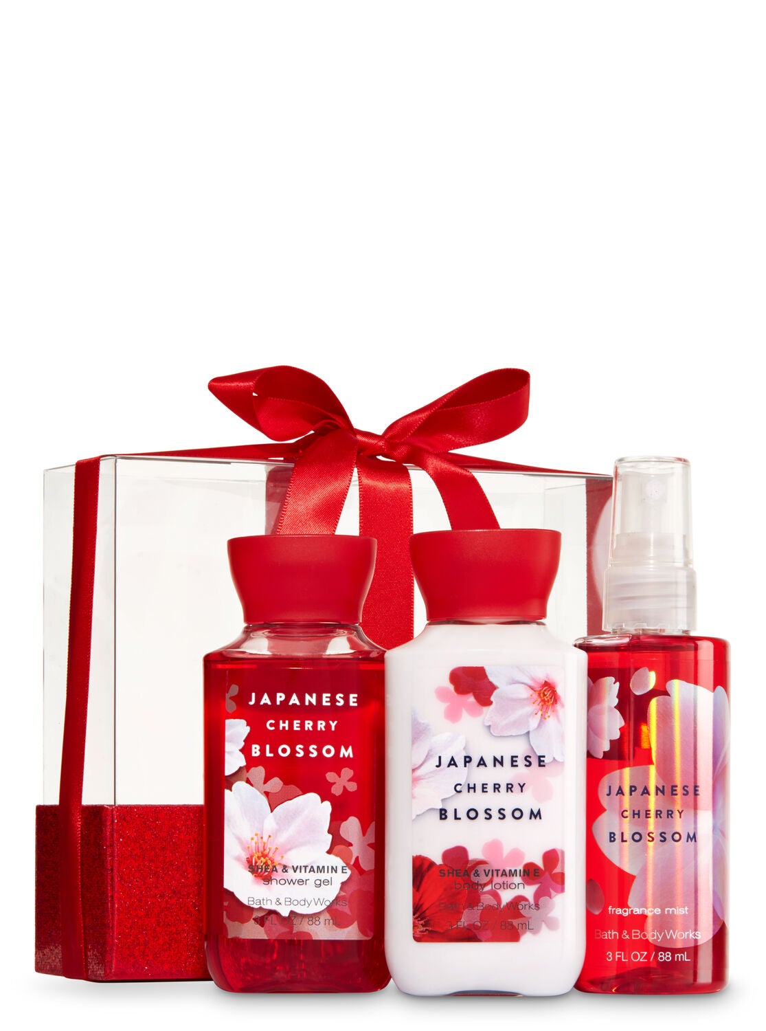 japanese cherry blossom mini wrapped with a bow gift set signature cheap bath and body works gift sets