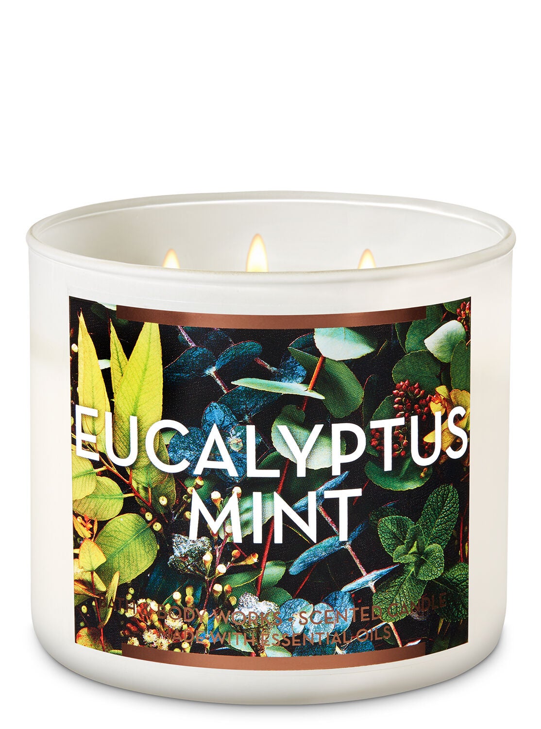 Eucalyptus Mint 3-Wick Candle - Bath And Body Works