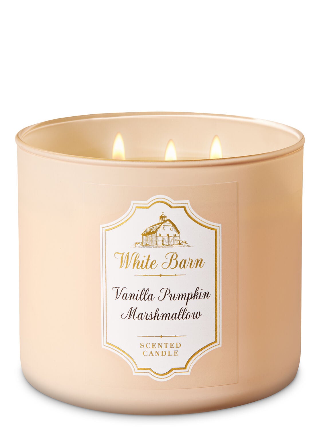 White Barn Vanilla Pumpkin Marshmallow 3-Wick Candle - Bath And Body Works