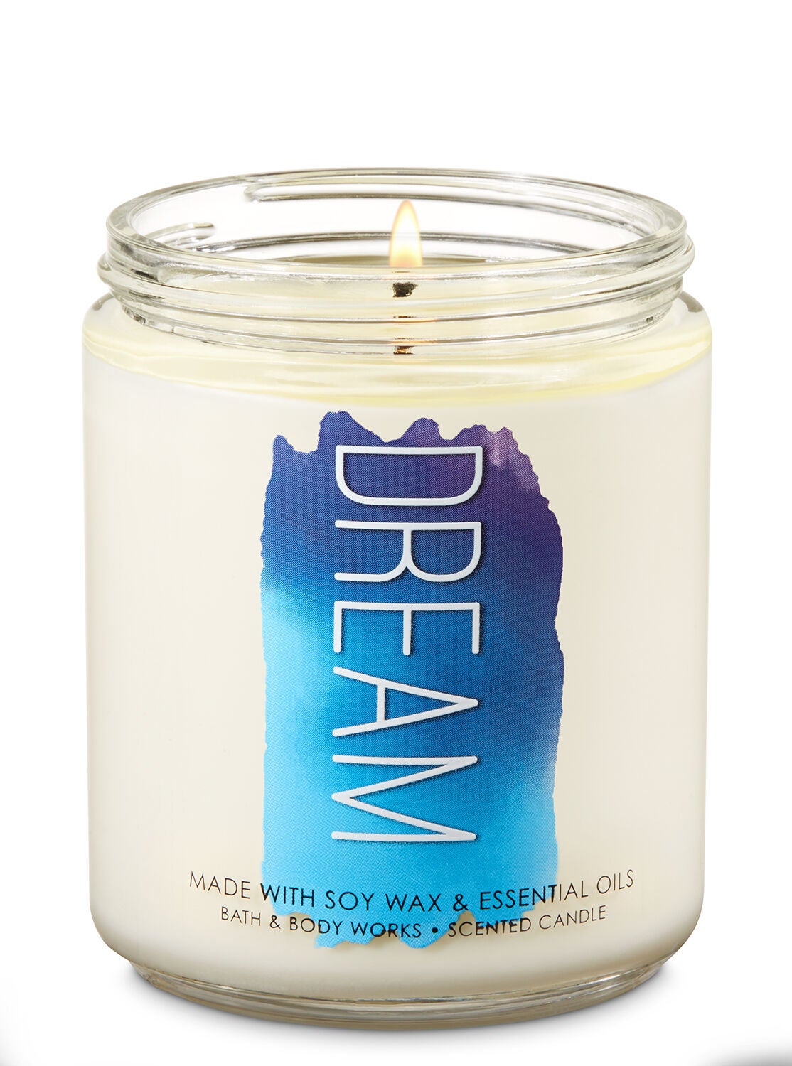 Cozy Lavender Cotton Single Wick Candle - Bath And Body Works