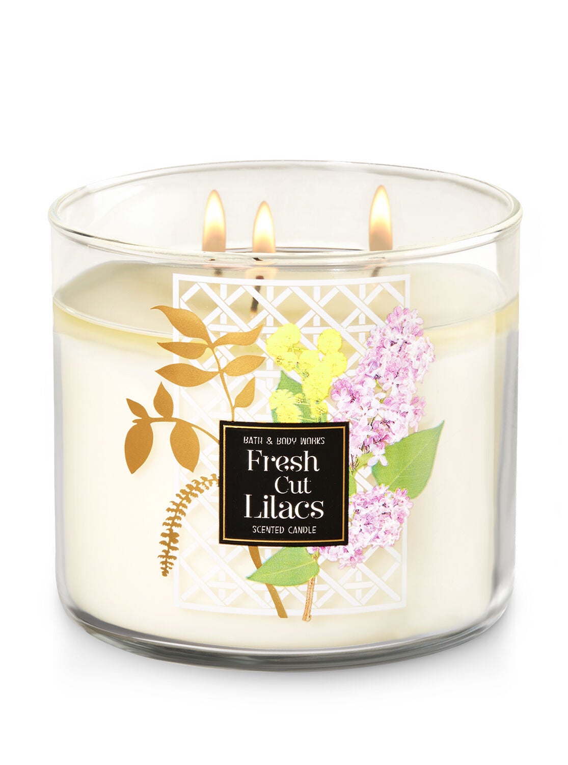 Fresh Cut Lilacs 3-Wick Candle - Bath And Body Works