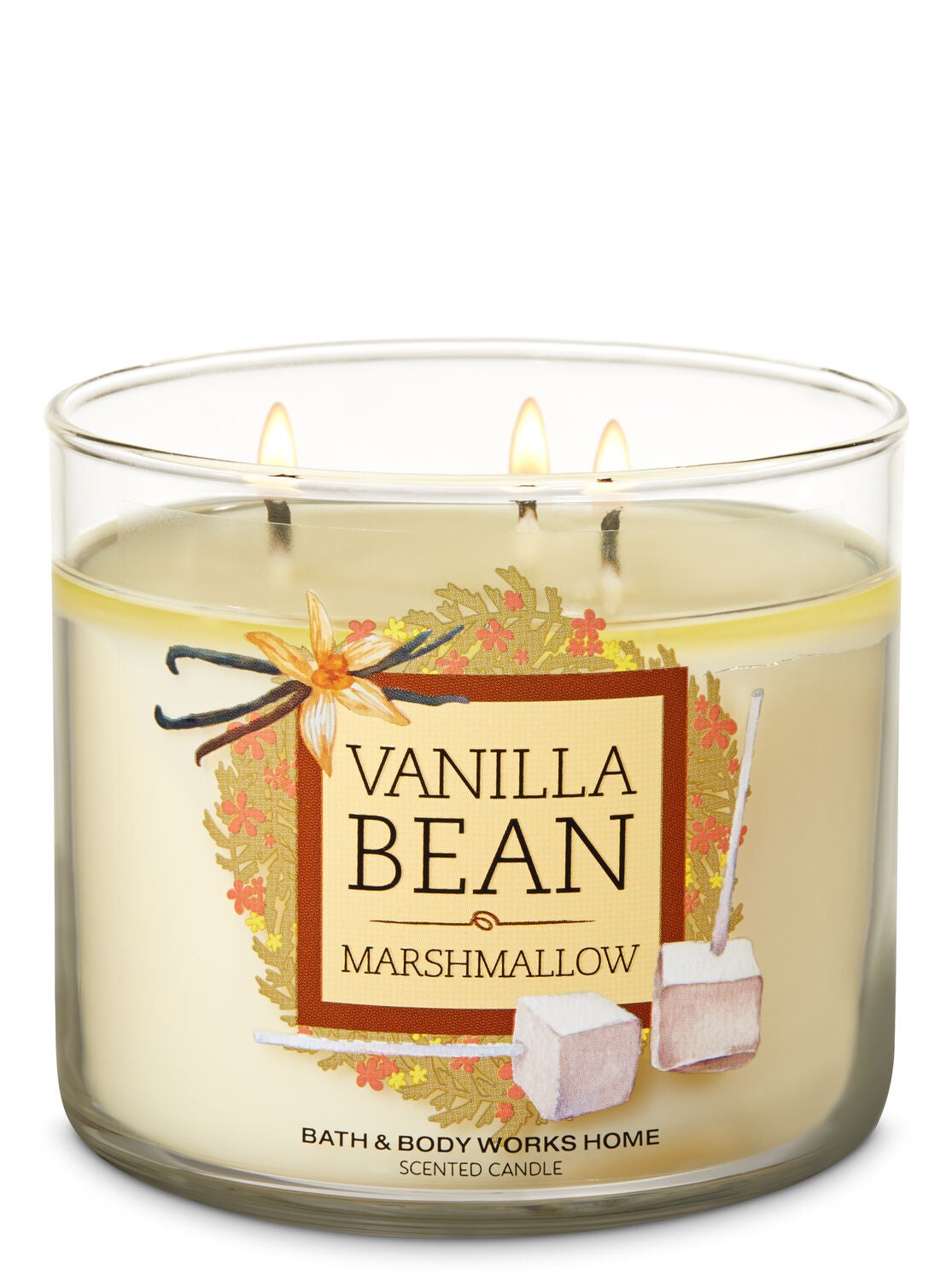 Vanilla Bean Marshmallow 3-Wick Candle - Bath And Body Works