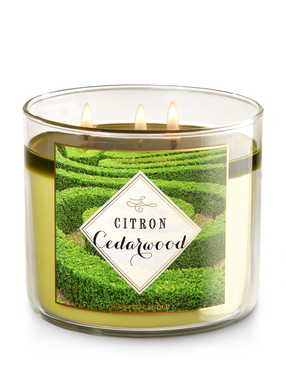 Citron Cedarwood 3-Wick Candle - Bath And Body Works