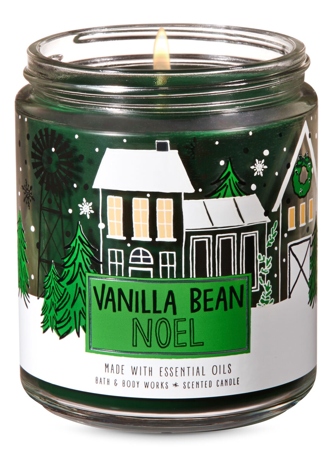 Vanilla Bean Noel Single Wick Candle - Bath And Body Works