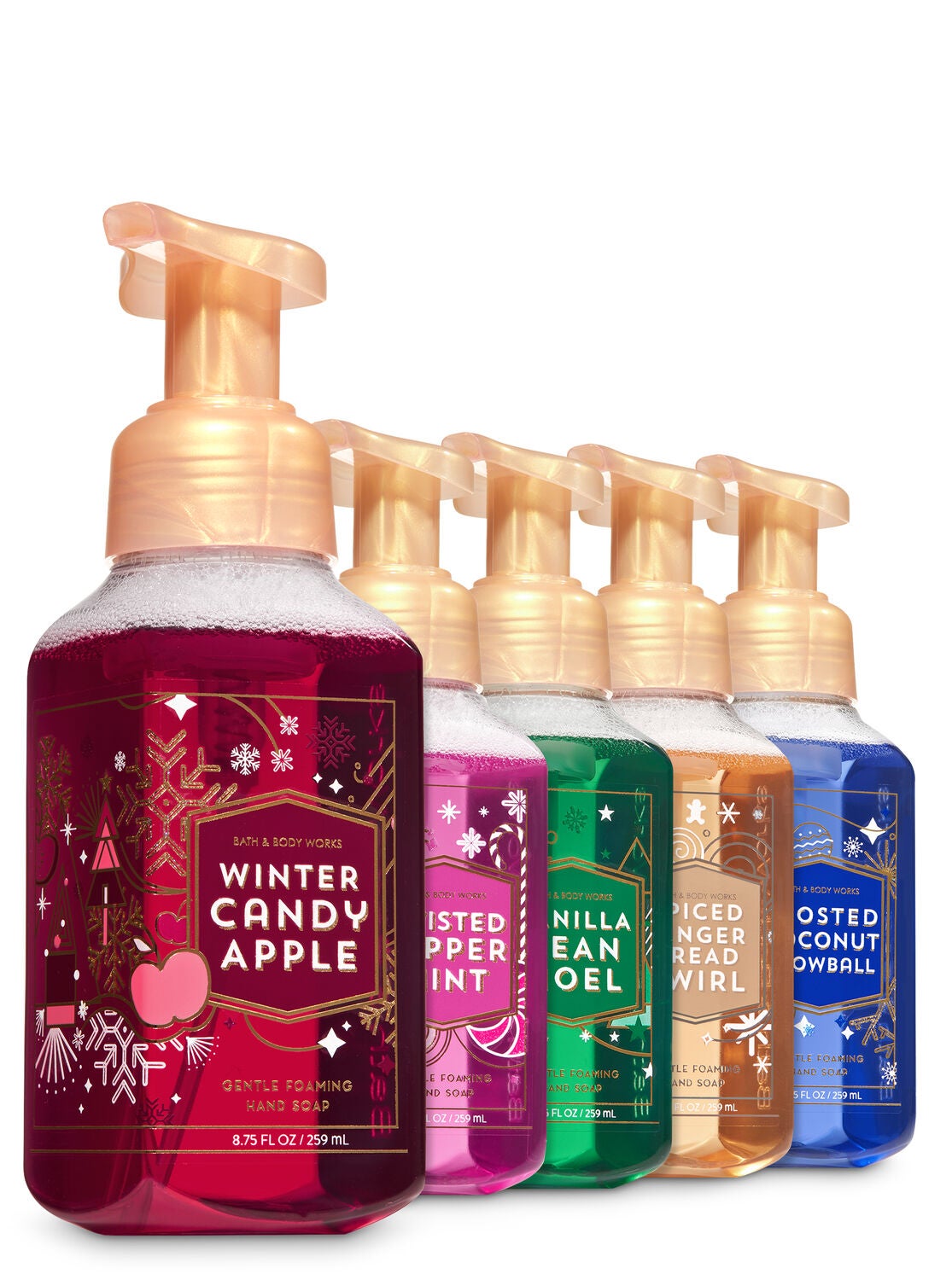 Holiday Favorites Gentle Foaming Hand Soap, 5-Pack - Bath And Body Works