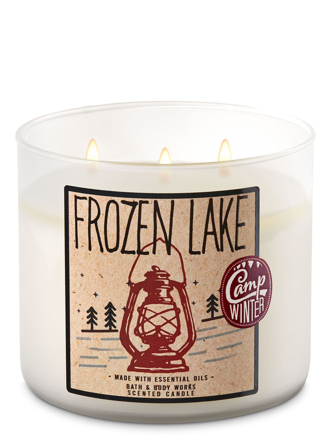 candle frozen lake wick candles