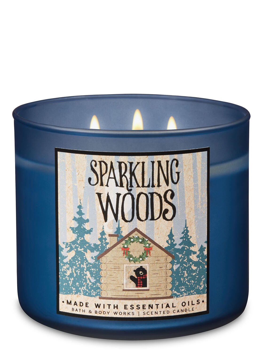 Sparkling Woods 3-Wick Candle - Bath And Body Works