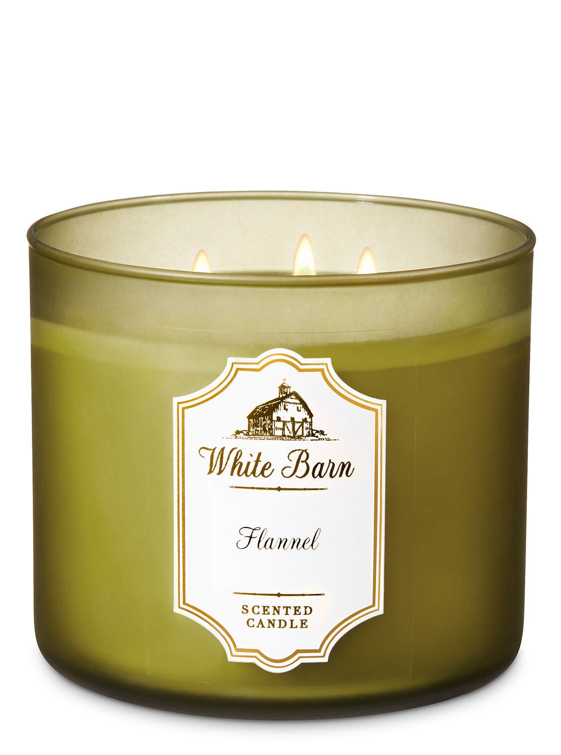 White Barn Flannel 3-Wick Candle - Bath And Body Works