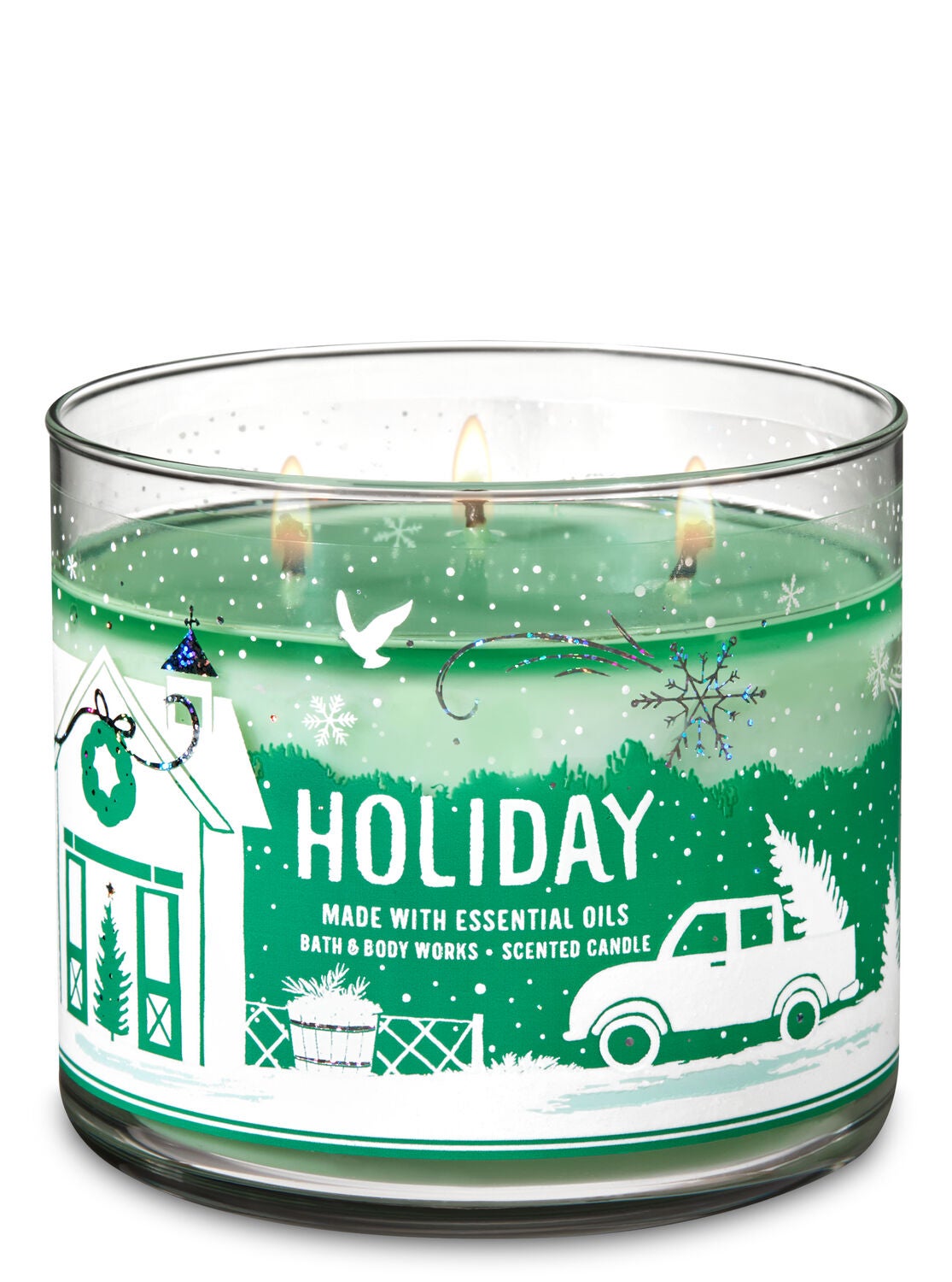 Holiday 3-Wick Candle - Bath And Body Works