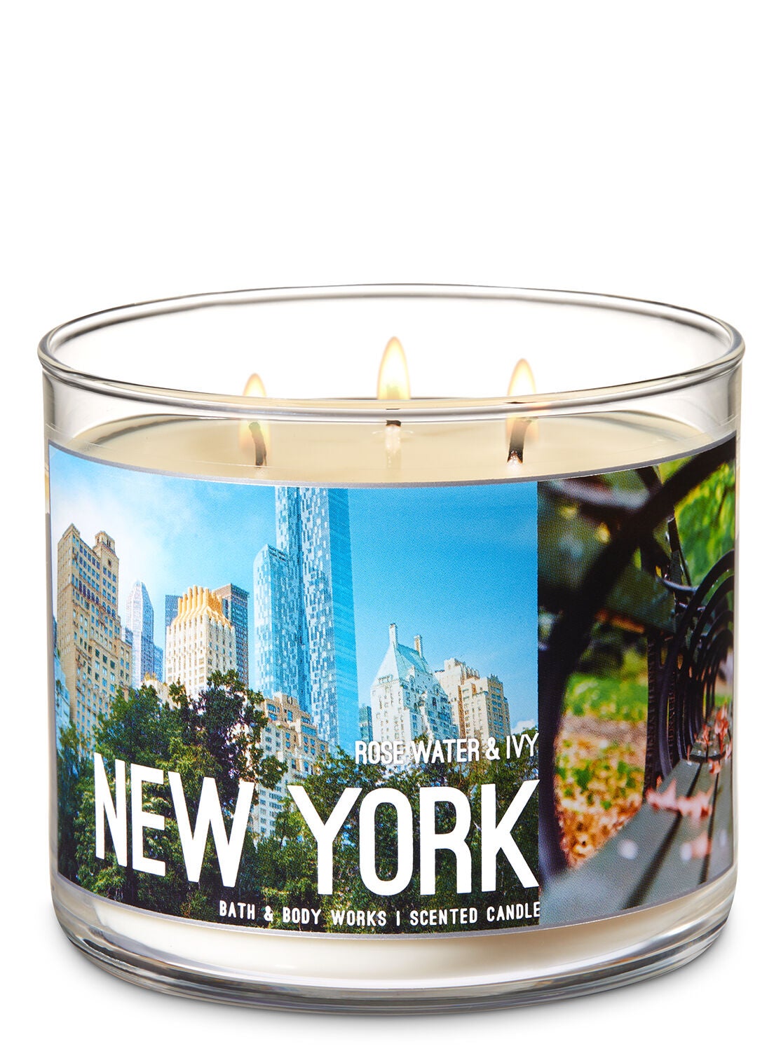 Rose Water & Ivy 3-Wick Candle - Bath And Body Works