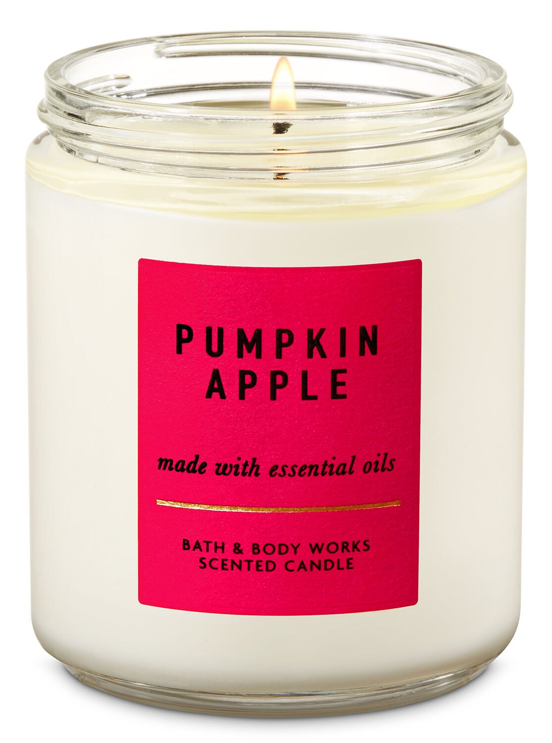 Pumpkin Apple Single Wick Candle - Bath And Body Works