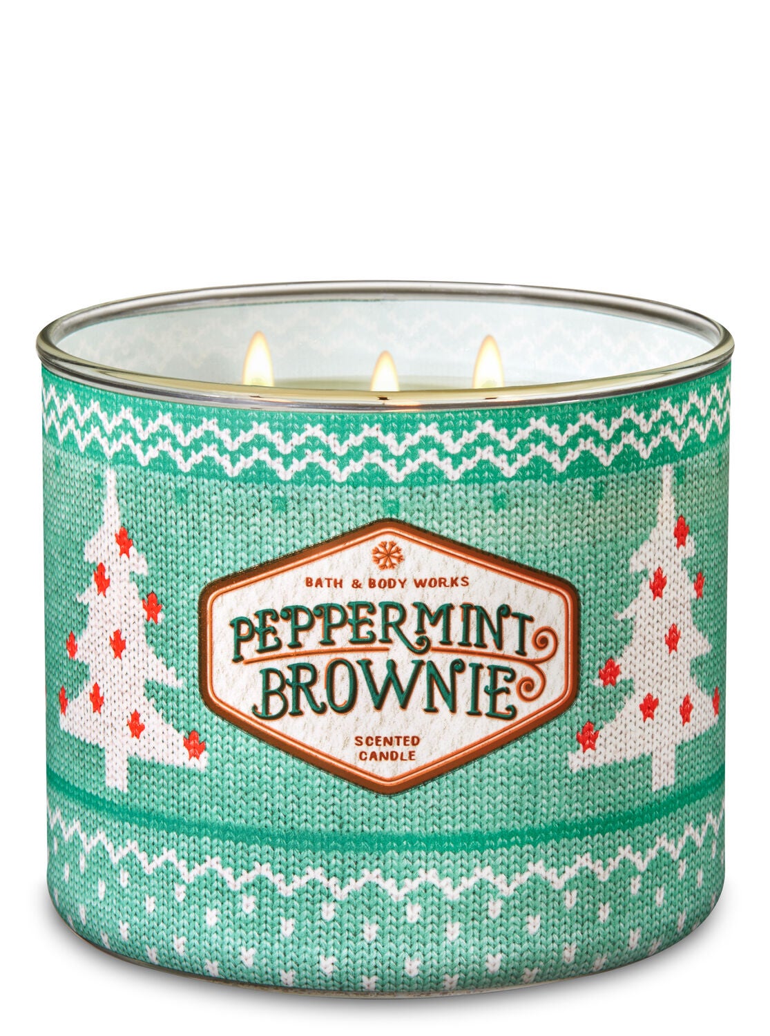  Peppermint Brownie 3-Wick Candle - Bath And Body Works