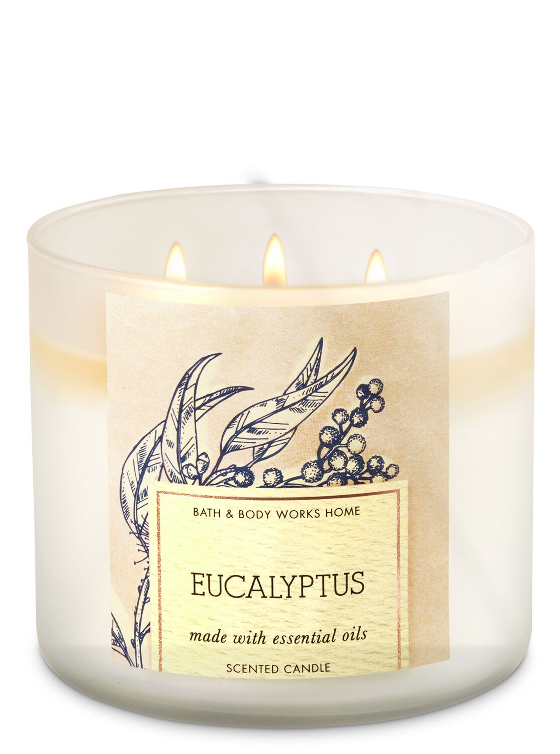Eucalyptus 3-Wick Candle - Bath And Body Works