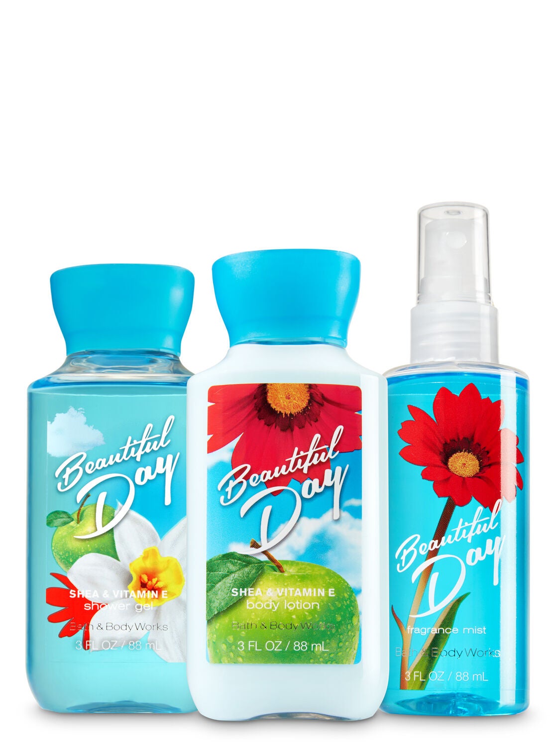 Signature Collection Beautiful Day Travel Size Daily Trio - Bath And Body Works