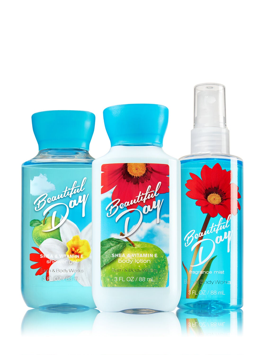 Signature Collection Beautiful Day Travel Size Daily Trio - Bath And Body Works