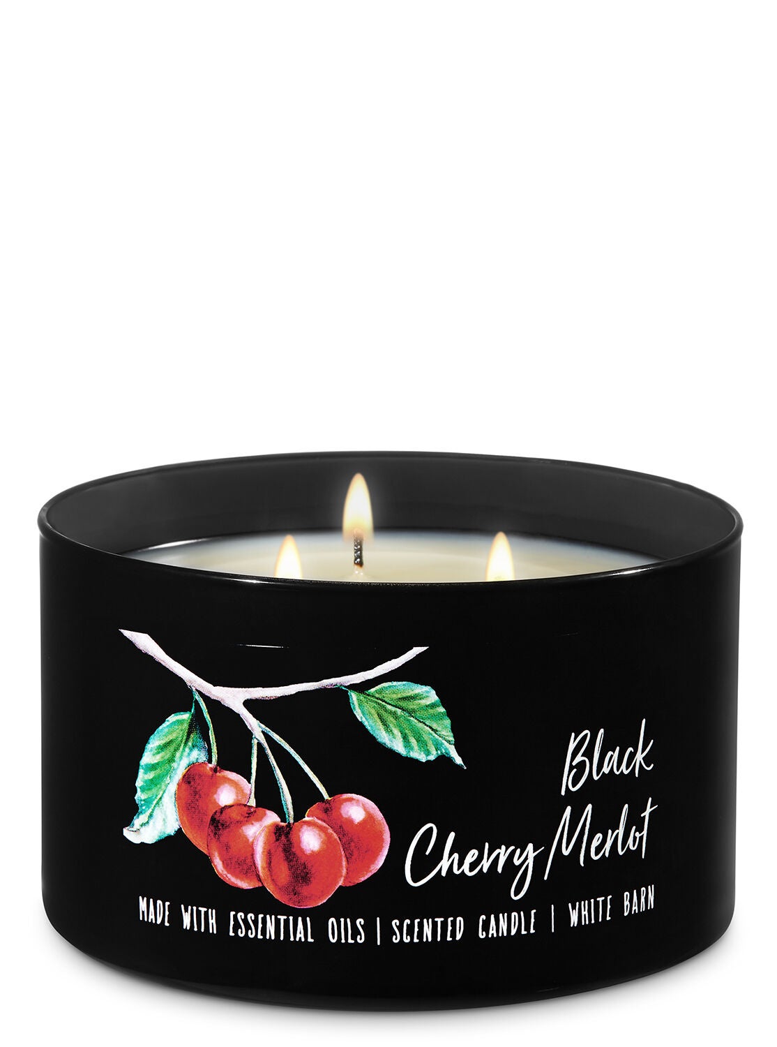 Black Cherry Merlot 3-Wick Candle - Bath And Body Works