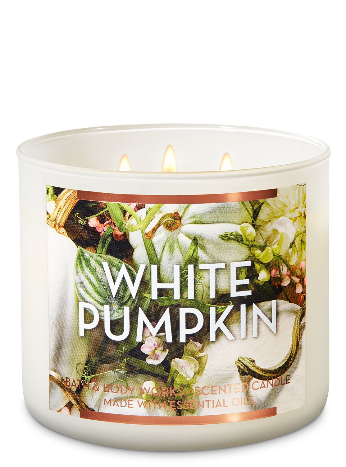 White Pumpkin 3-Wick Candle - Bath And Body Works