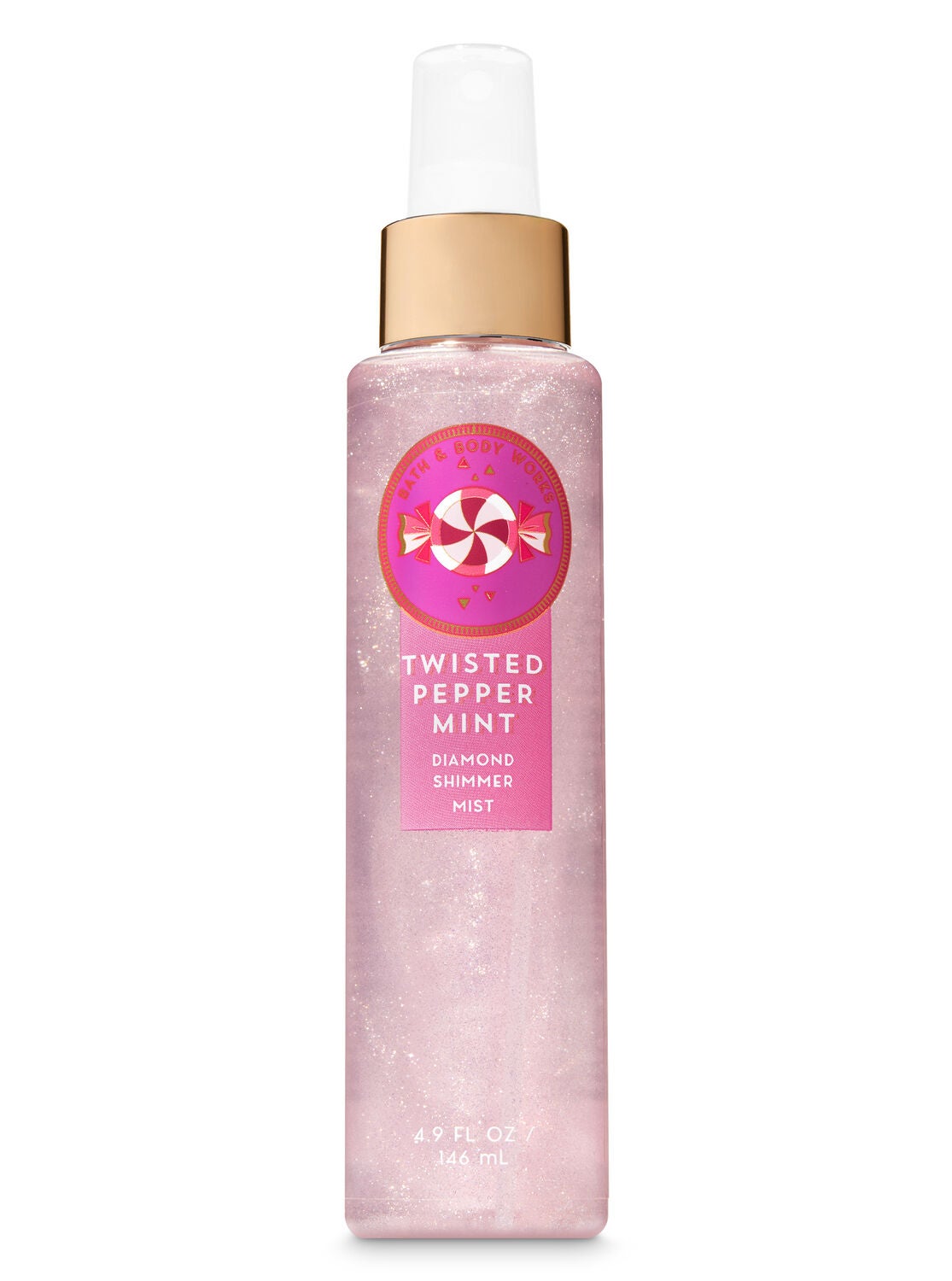 Signature Collection Twisted Peppermint Diamond Shimmer Mist - Bath And Body Works