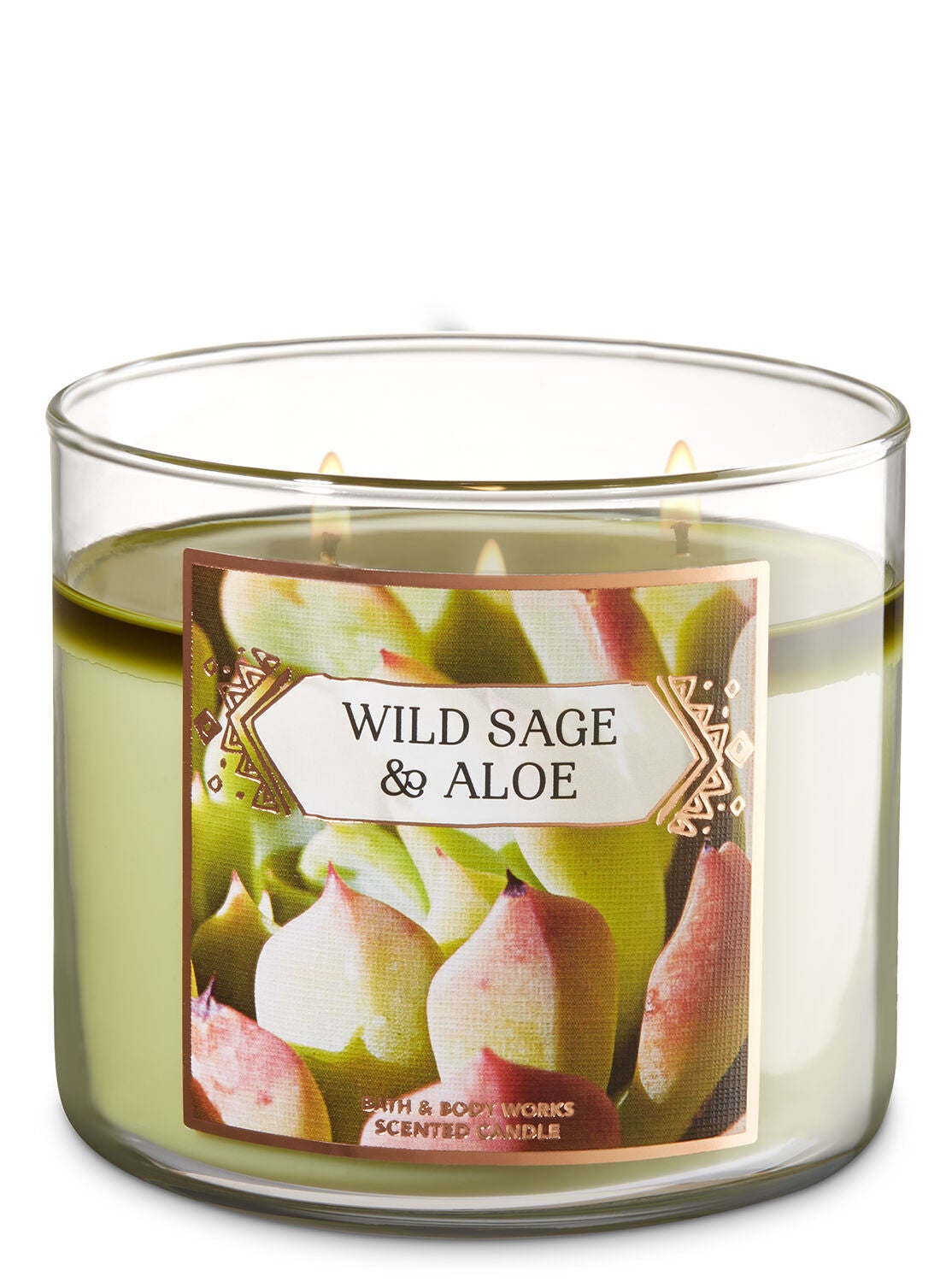 Wild Sage & Aloe 3-Wick Candle - Bath And Body Works