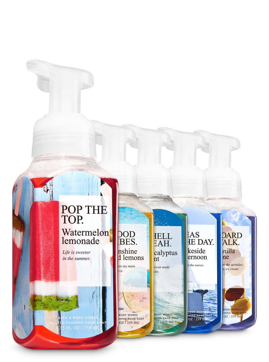 Because Summer Gentle Foaming Hand Soap, 5-Pack - Bath And Body Works