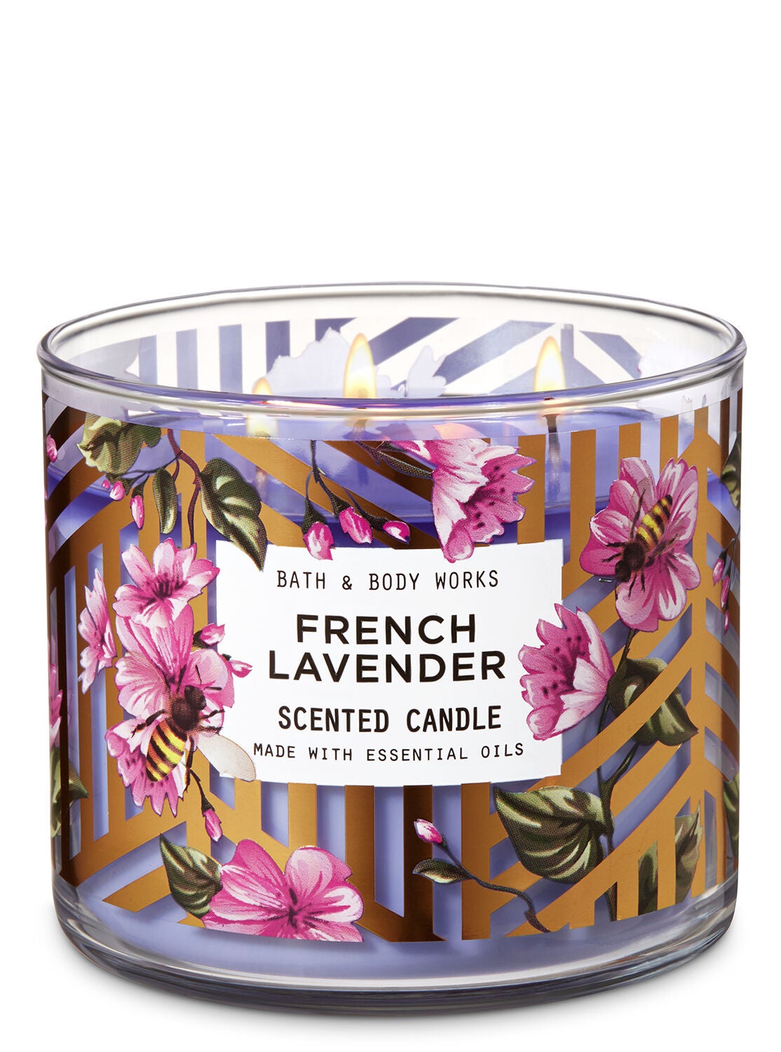 French Lavender 3-Wick Candle - Bath And Body Works