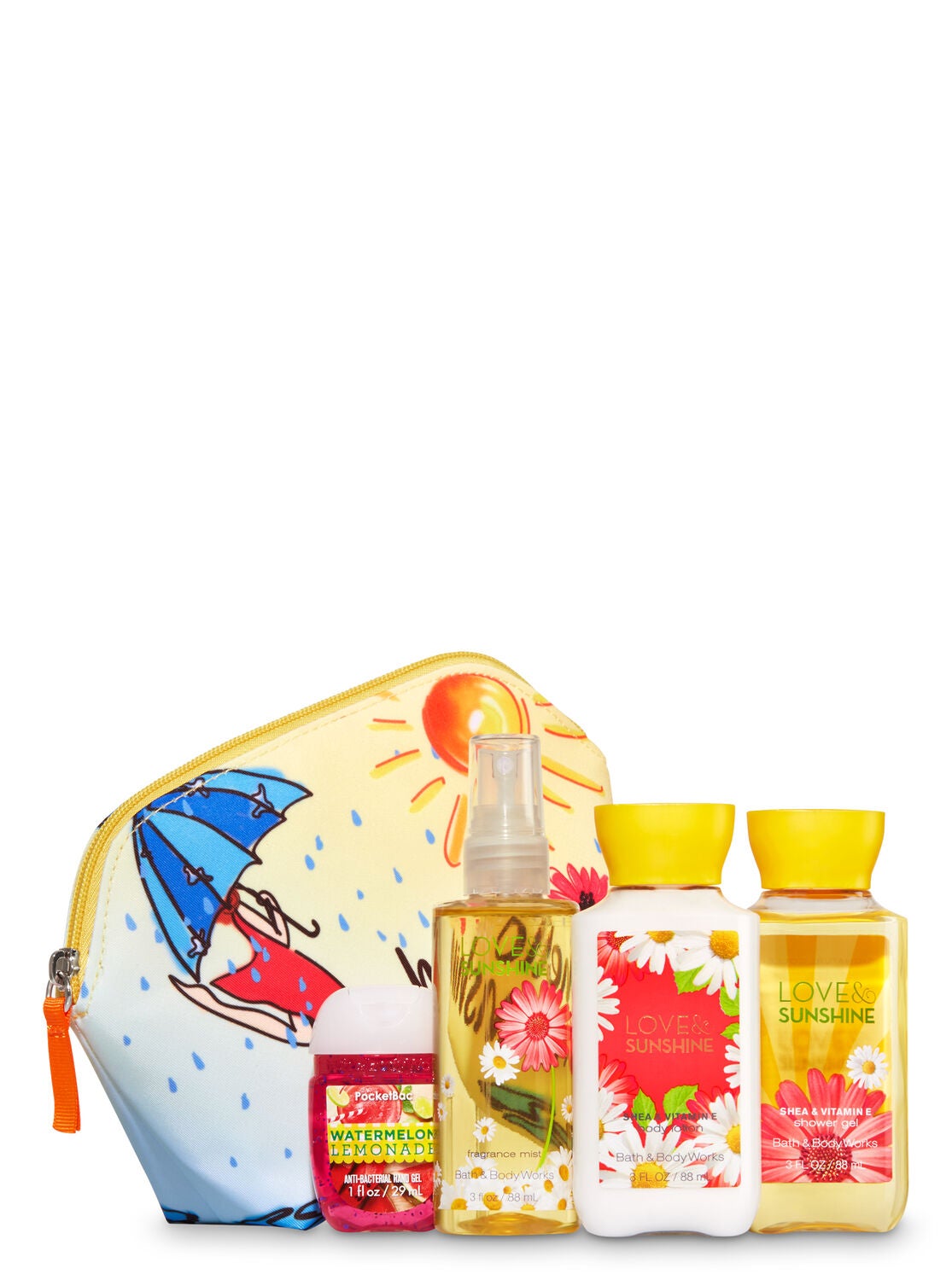 love sunshine on the go gift set bath body works sunshine works
