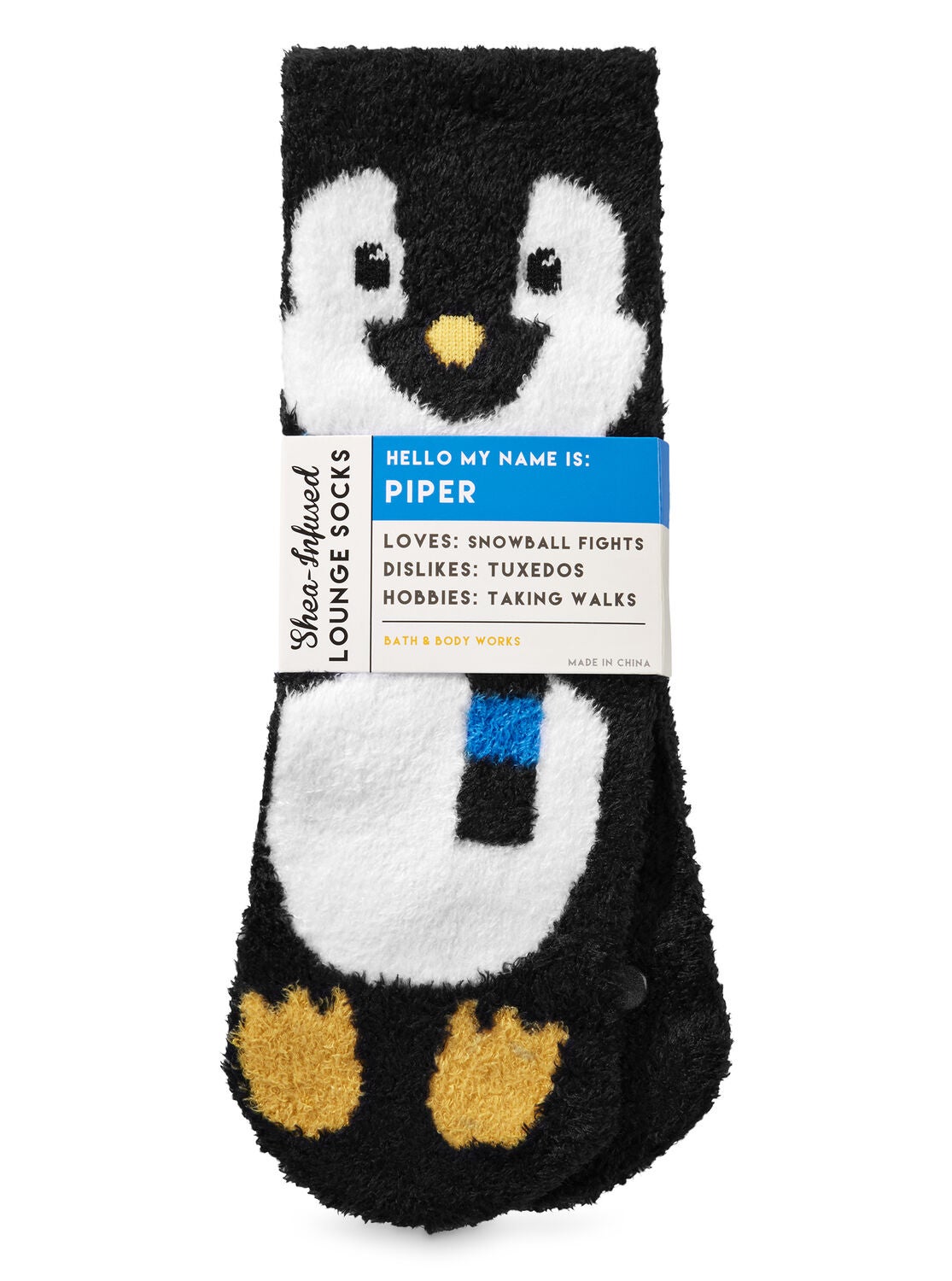 Piper The Penguin Shea-Infused Lounge Socks - Bath And Body Works