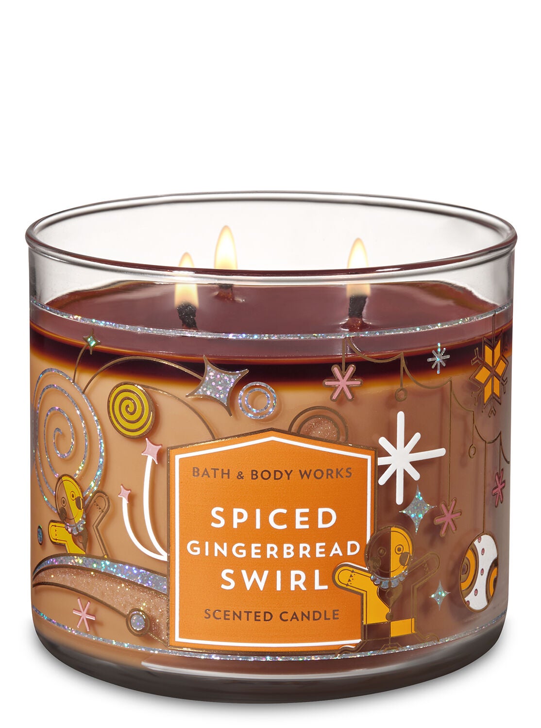 Spiced Gingerbread Swirl 3-Wick Candle - Bath And Body Works