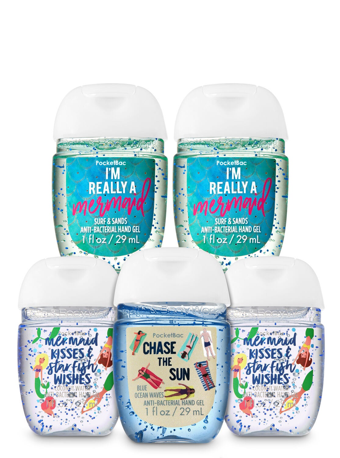 Seas the Day PocketBac Hand Sanitizers, 5-Pack - Bath And Body Works