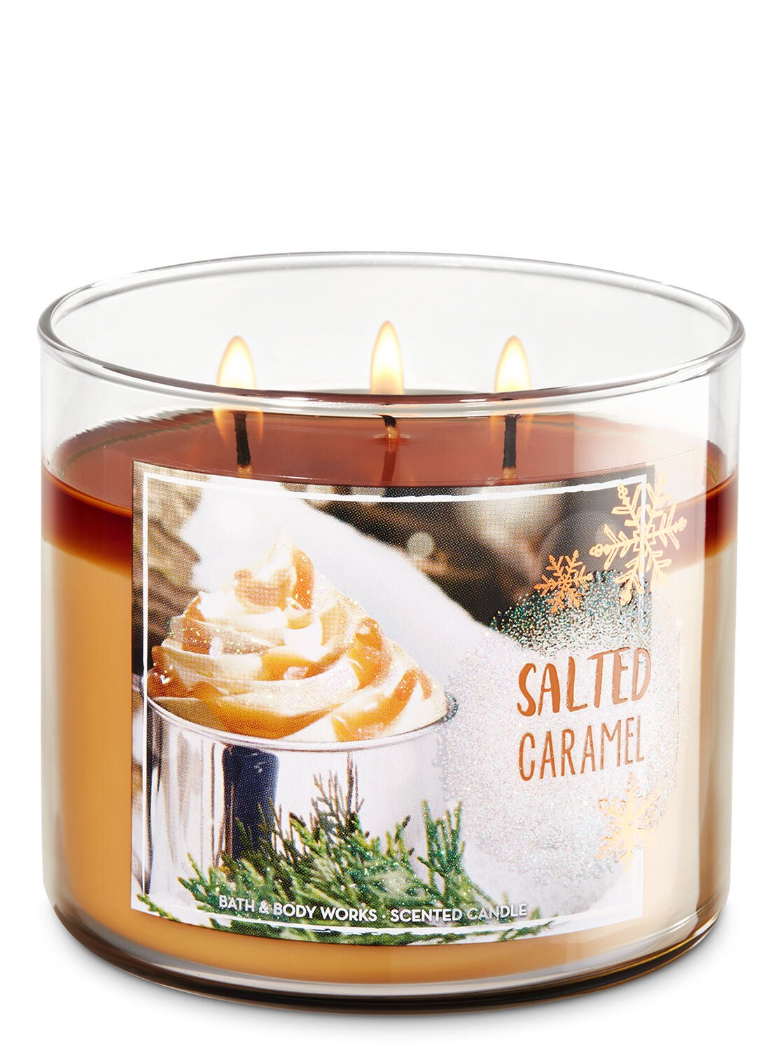 Salted Caramel 3-Wick Candle - Bath And Body Works