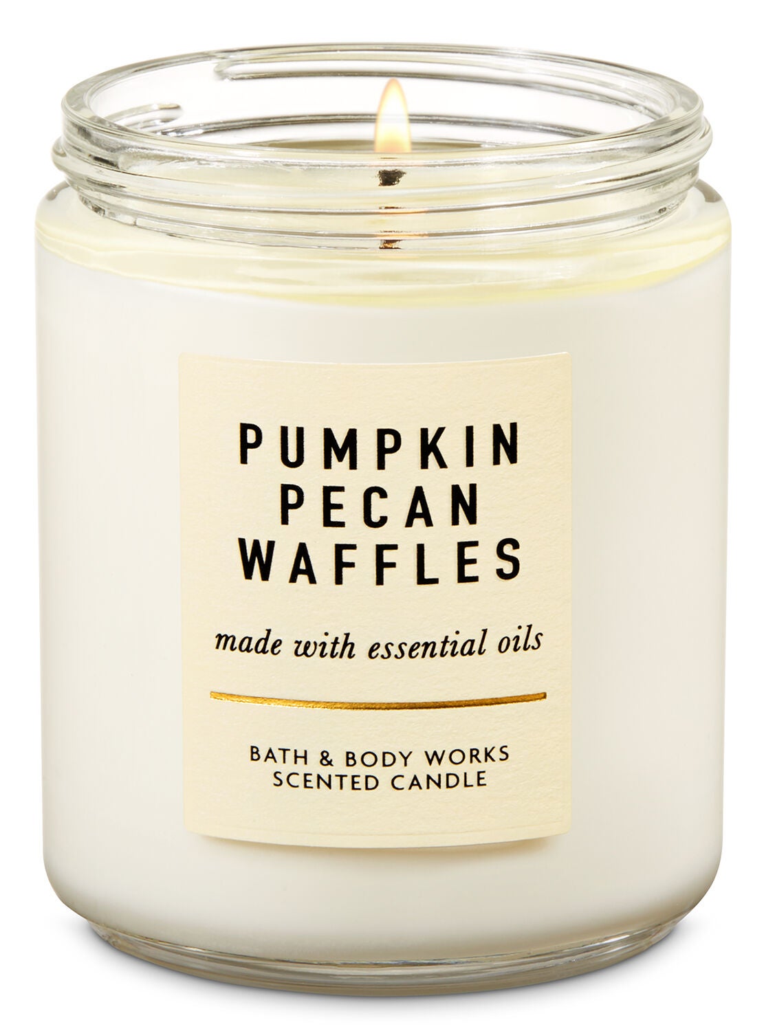 Pumpkin Pecan Waffles Single Wick Candle - Bath And Body Works