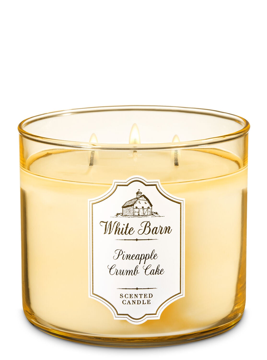 White Barn Pineapple Crumb Cake 3-Wick Candle - Bath And Body Works
