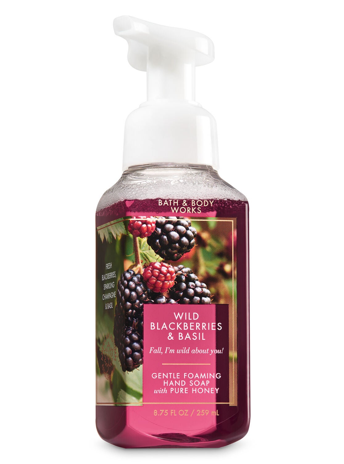 Wild Blackberries & Basil Gentle Foaming Hand Soap - Bath And Body Works