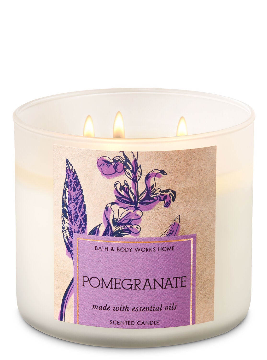 Pomegranate 3-Wick Candle - Bath And Body Works
