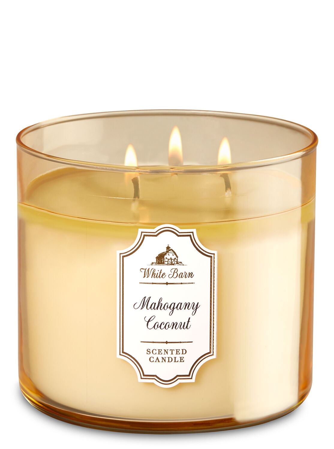 Mahogany Coconut 3-Wick Candle - Bath And Body Works