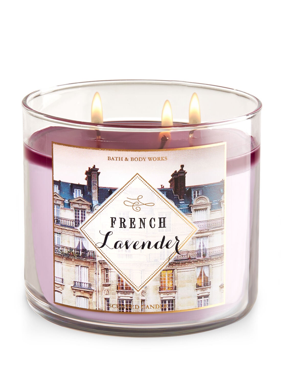 French Lavender 3-Wick Candle - Bath And Body Works