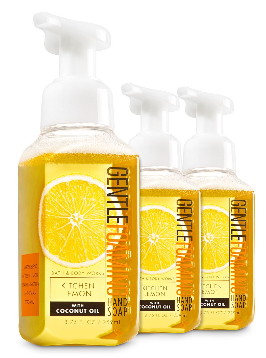 Kitchen Lemon 3-Pack Gentle Foaming Soap - Bath And Body Works