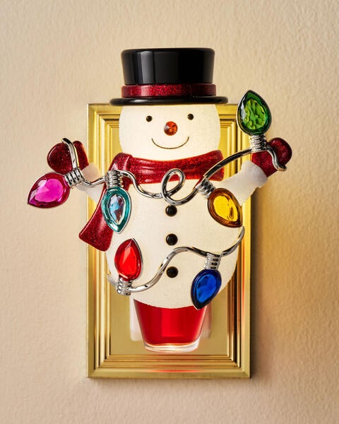 Festive Snowman Scent Control™ Nightlight Wallflowers Fragrance Plug
