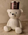 Holiday Bear Pedestal 3-Wick Candle Holder