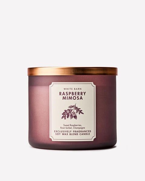 Raspberry Mimosa 3-Wick Candle