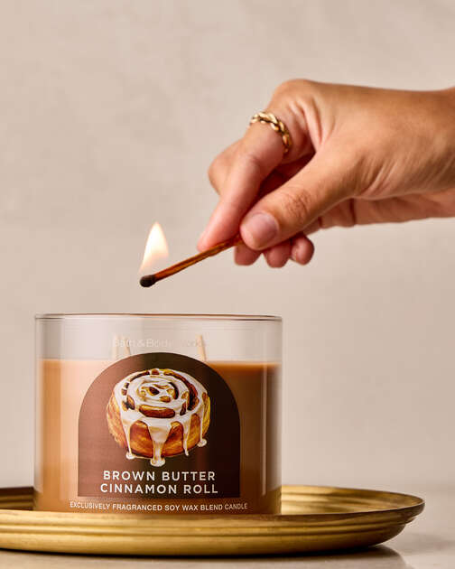 Brown Butter Cinnamon Roll 3-Wick Candle