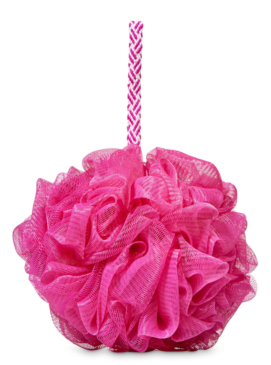 NEW BATH BODY WORKS PINK REINDEER CRITTER SHOWER SPONGE LOOFAH POUF SOFT STRAP 